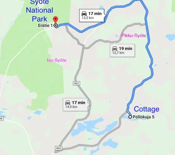 Dağ evi Huuhkamajat Syöte